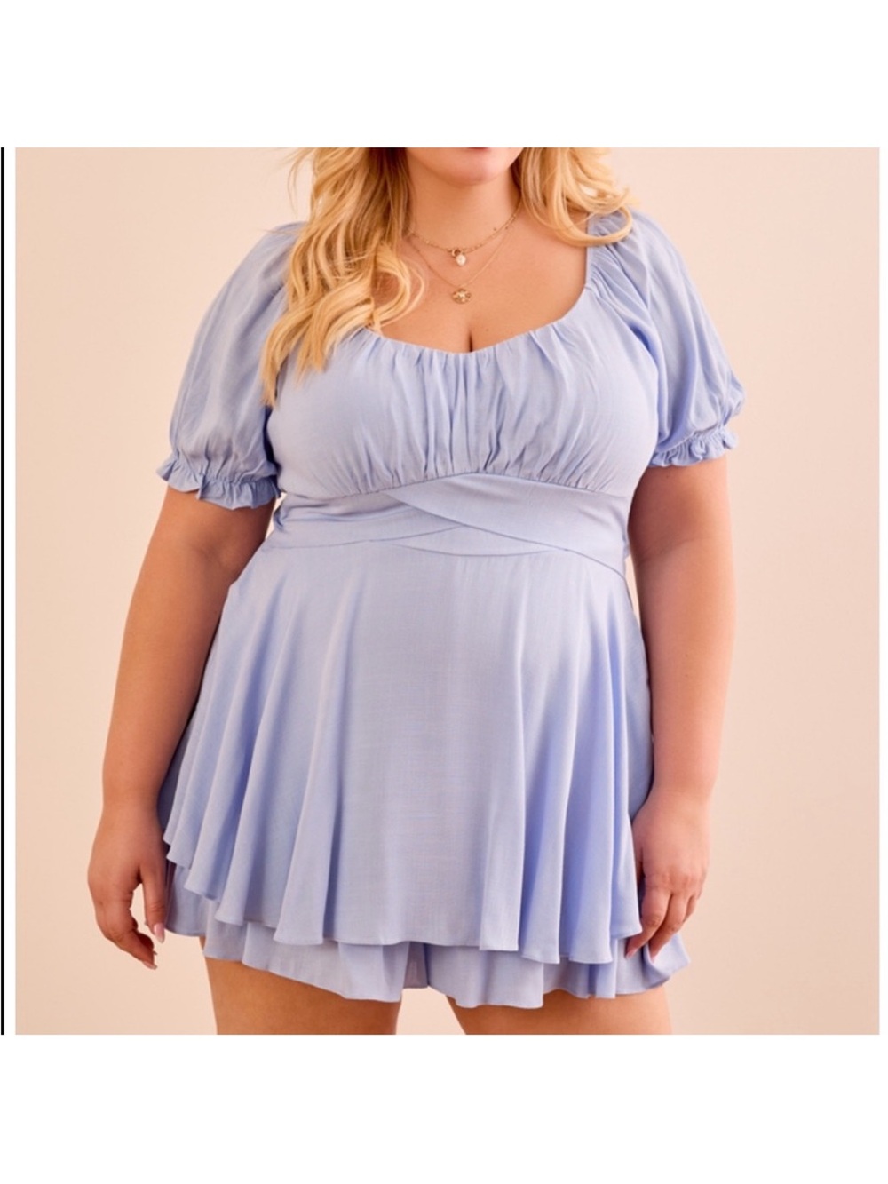ARULA Haisley Double Layered Romper 2X